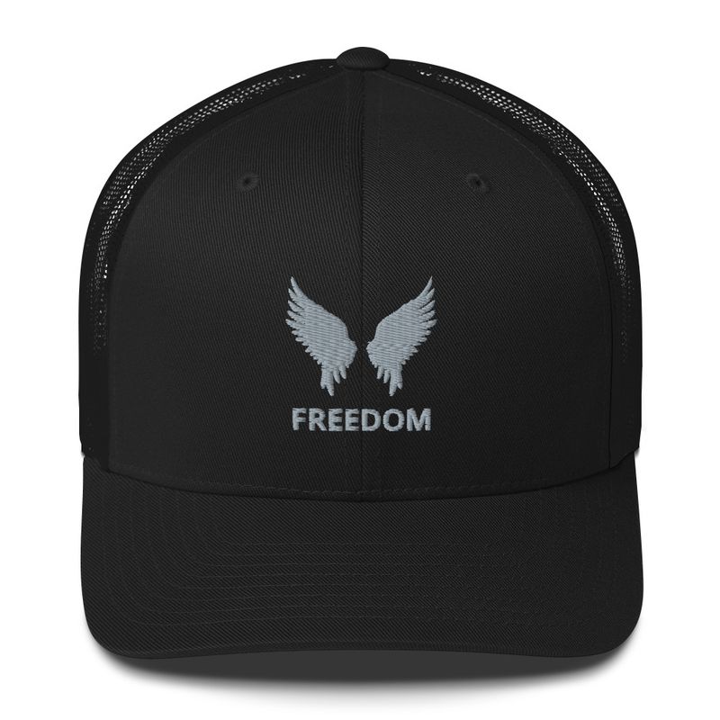Freedom Silver Trucker Cap