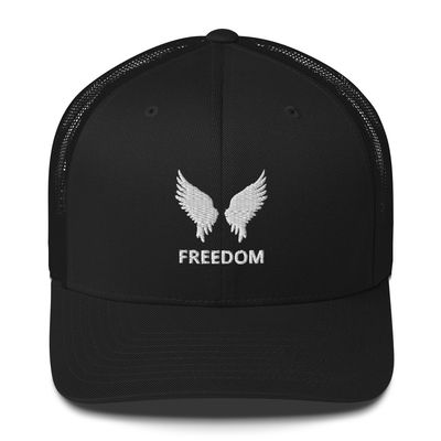 Freedom Starry White Trucker Cap