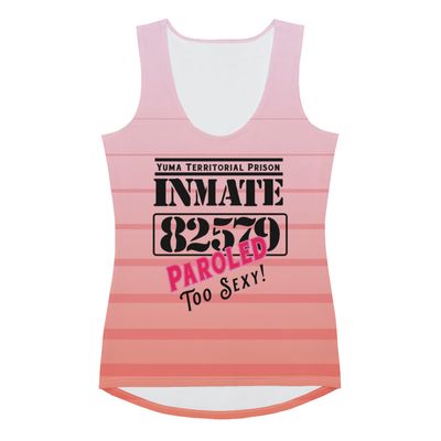 Paroled: Too Sexy Pink Striped Tank