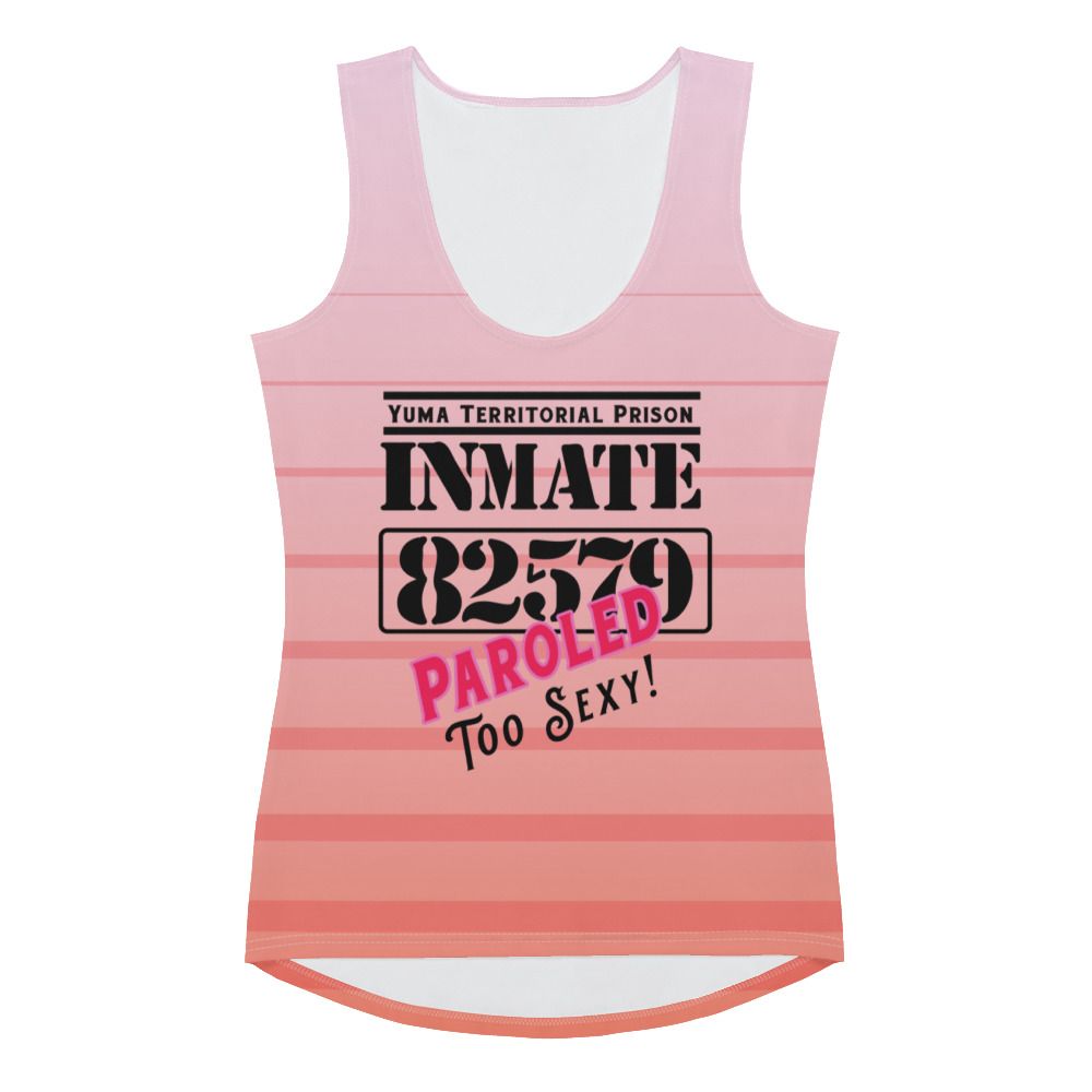 Paroled: Too Sexy Pink Striped Tank