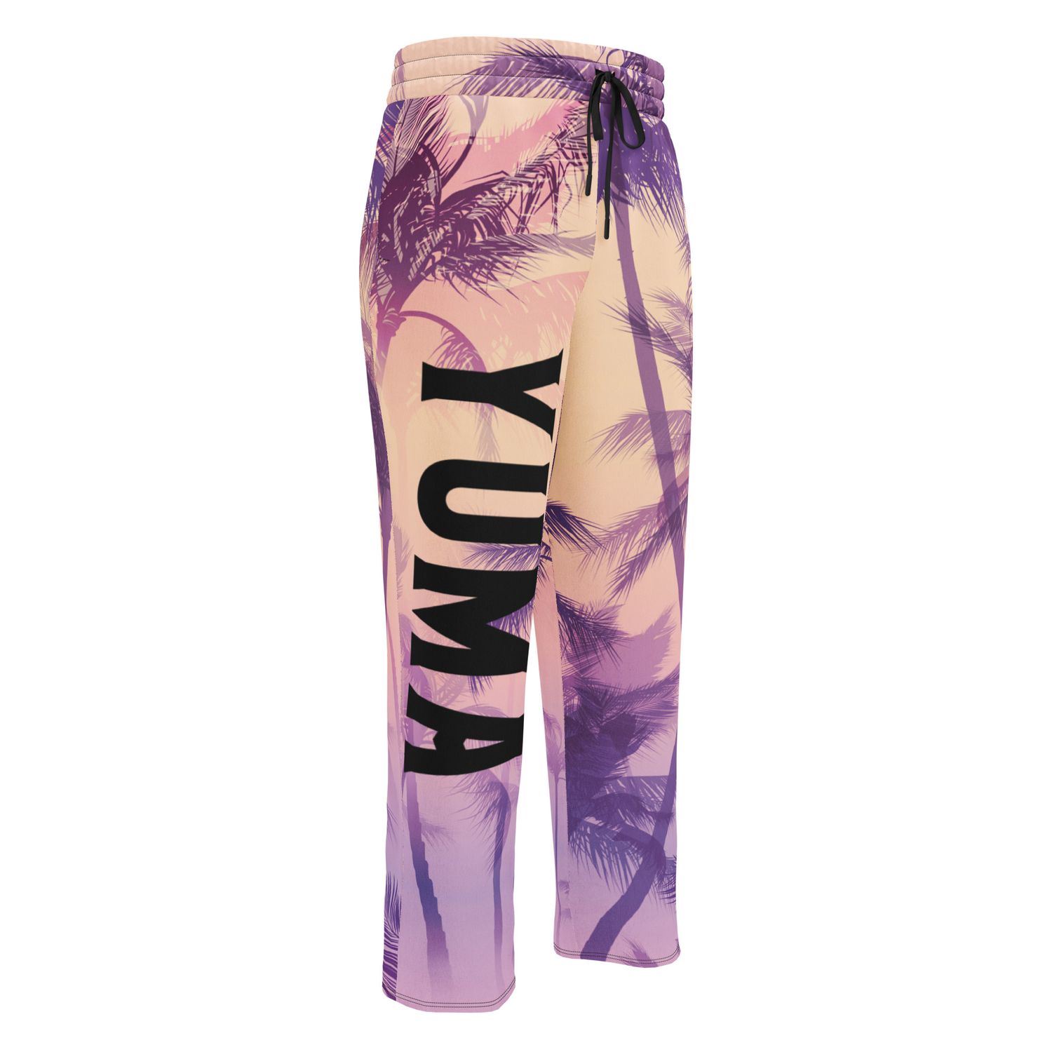 Purple Yuma Sunset Wide-Leg Joggers