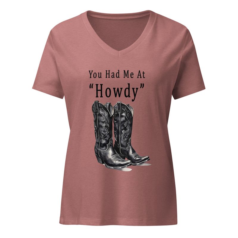 You Had Me at Howdy V-Neck T-Shirt (3 Colors)