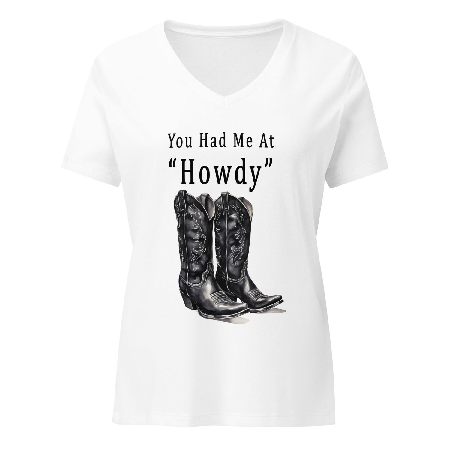 You Had Me at Howdy V-Neck T-Shirt (3 Colors)