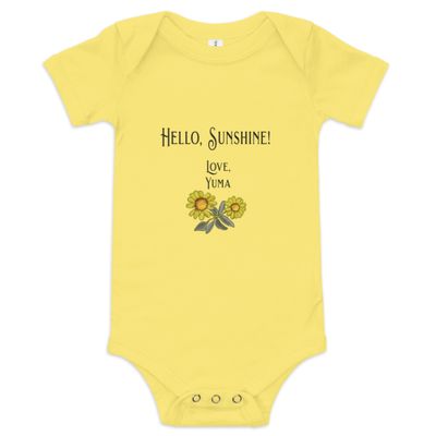 Hello Sunshine Baby Short Sleeve One Piece (3 Colors)