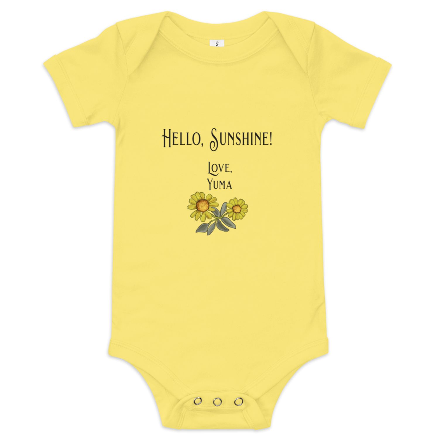 Hello Sunshine Baby Short Sleeve One Piece (3 Colors)