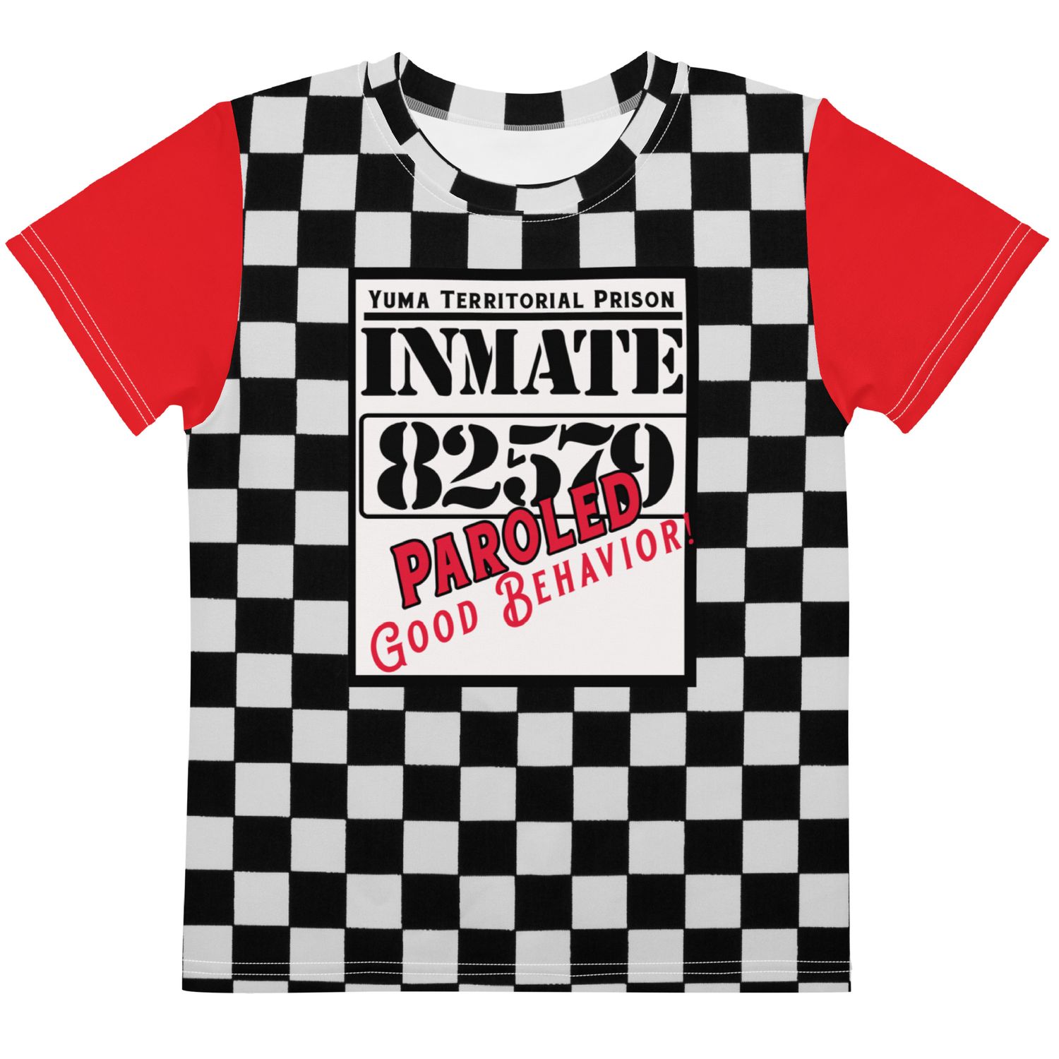 Paroled: Good Behavior Checked Kids T-shirt