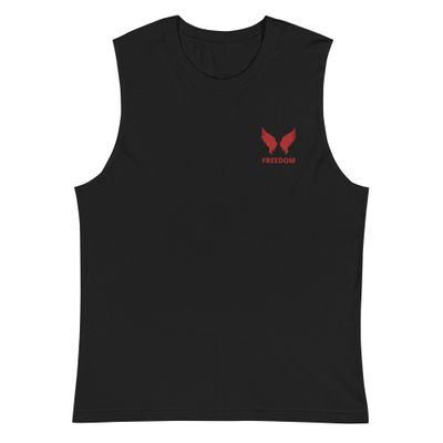 Freedom Embroidered Muscle Shirt