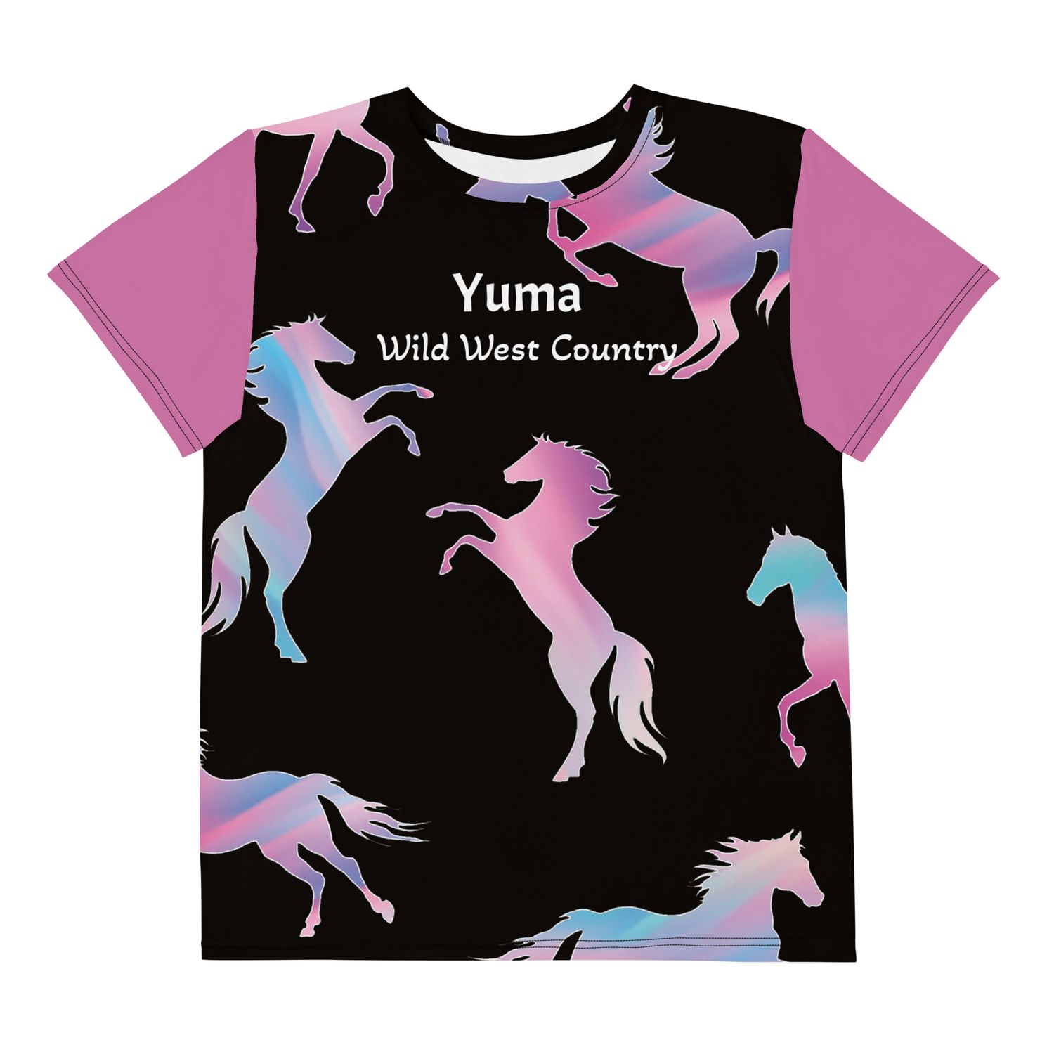 Yuma Wild West Country Youth Crew Neck T-shirt