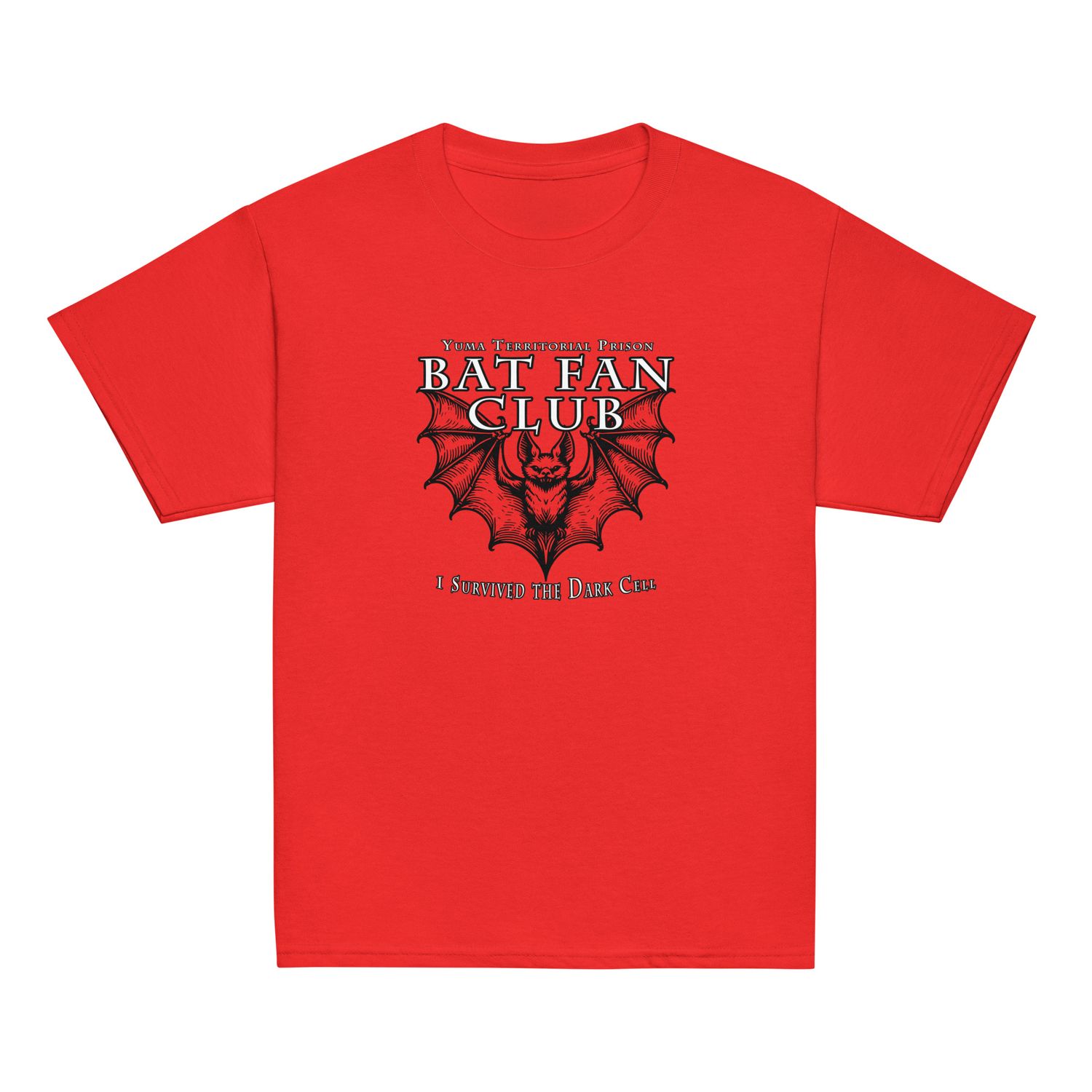 Bat Fan Club (Bat on Back) Youth T-Shirt (4 Colors)