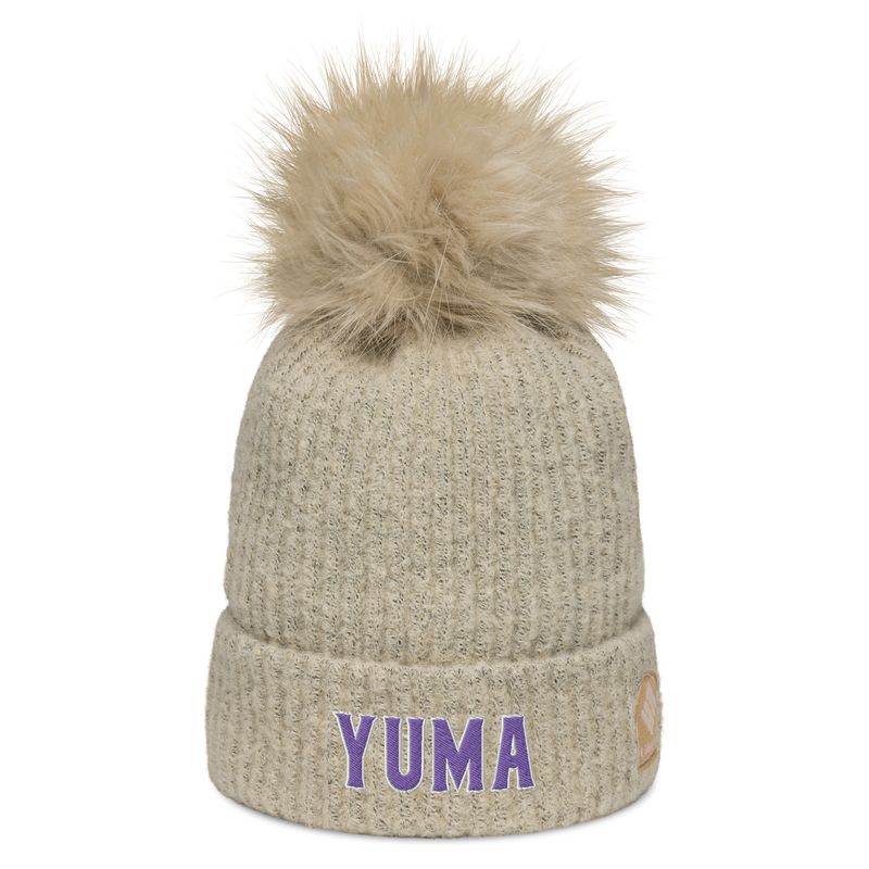 Yuma Purple Pom-Pom Columbia Beanie (2 Colors)