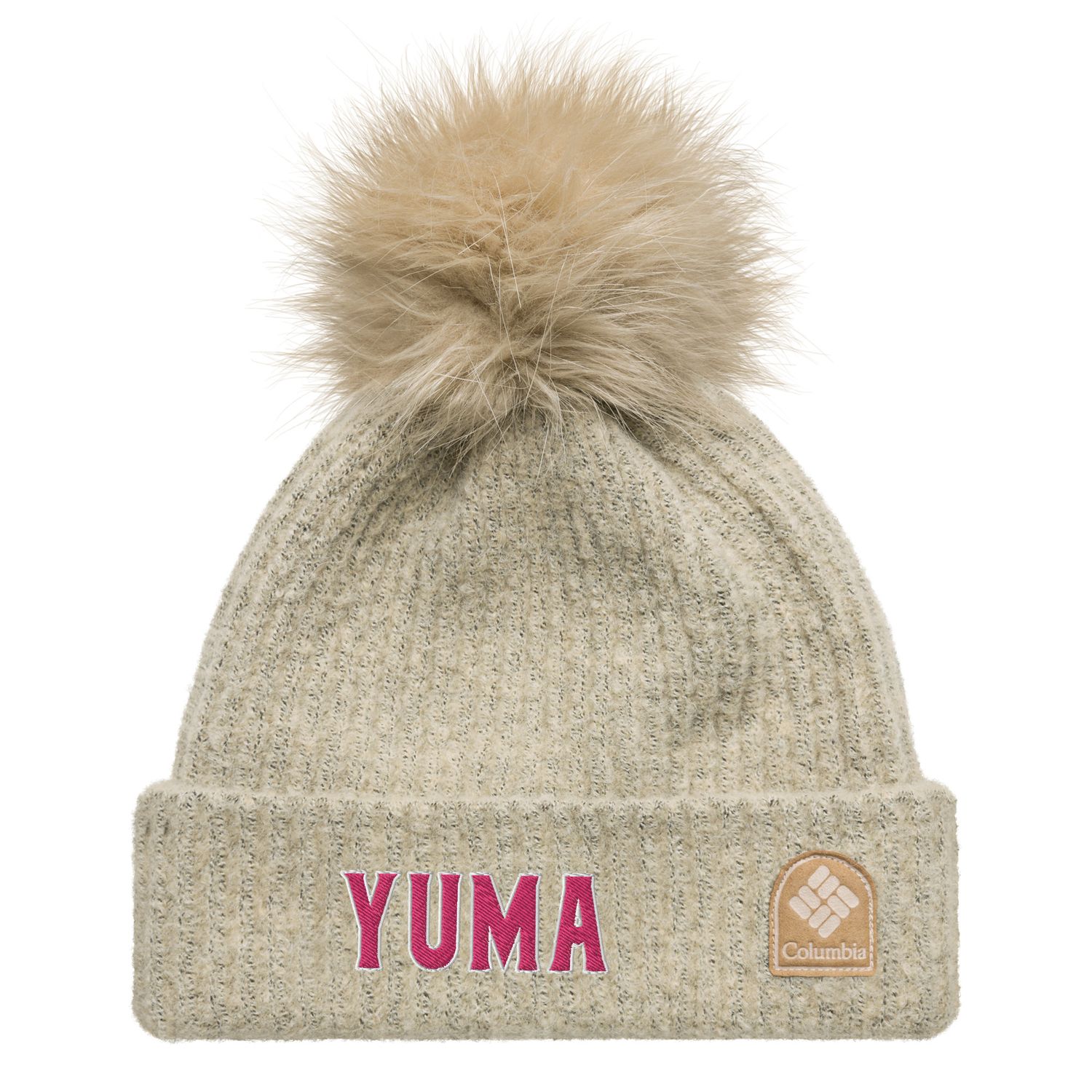 Yuma Pink Pom-Pom Columbia Beanie (2 Colors)