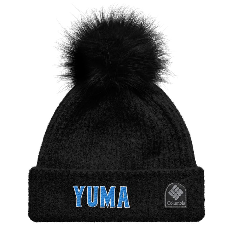 Yuma Blue Pom-Pom Columbia Beanie (2 Colors)