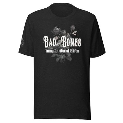 Bad to the Bones Black Bouquet T-Shirt (2 Colors)
