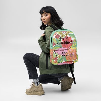 Hello Sunshine Flower Burse Backpack