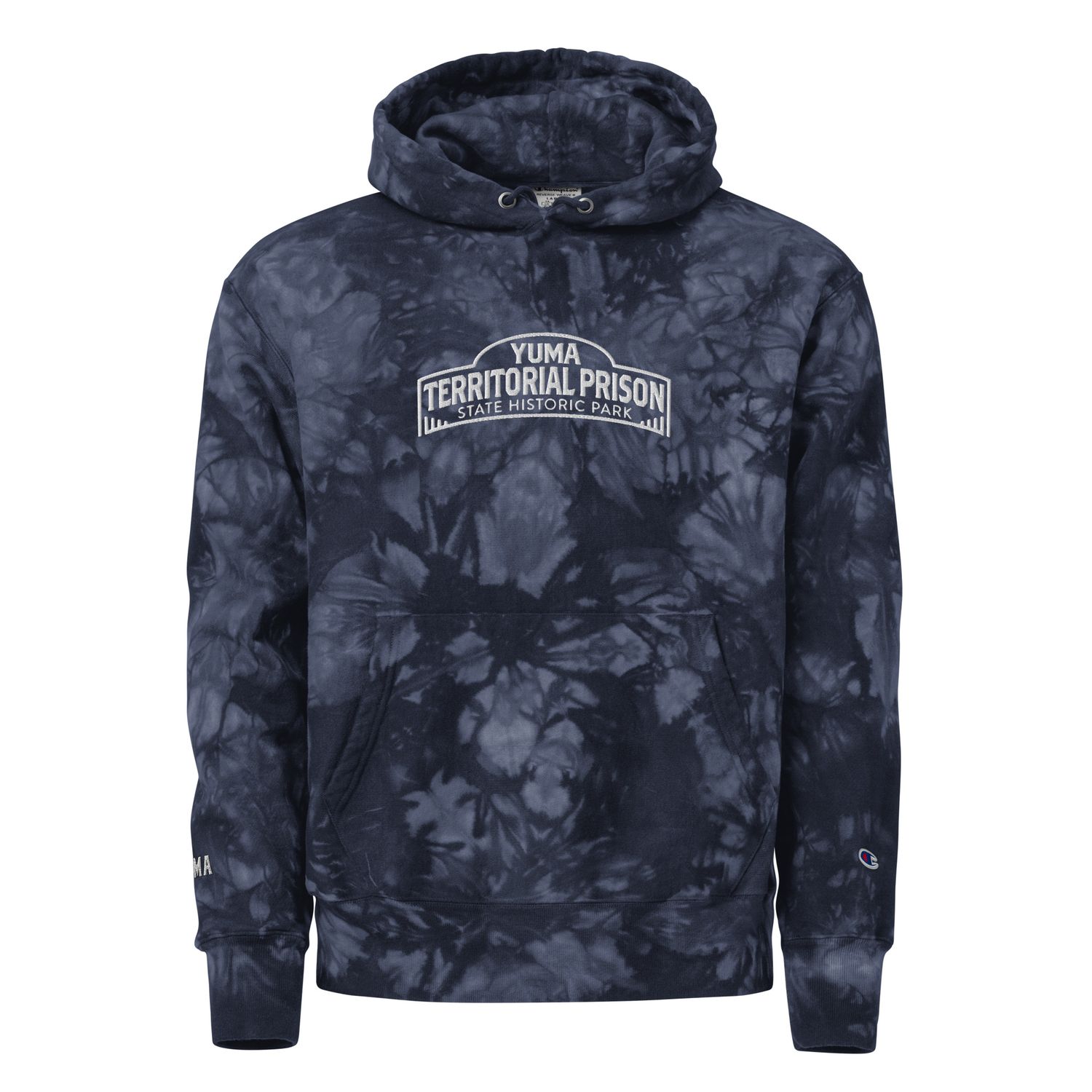 Prison Navy Unisex Champion Tie-Dye Hoodie