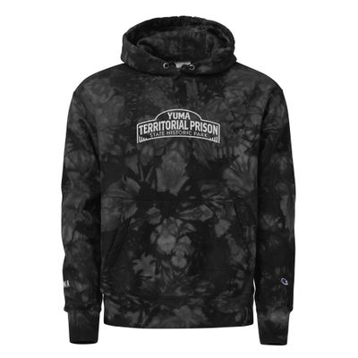 Prison Black Unisex Champion Tie-Dye Hoodie