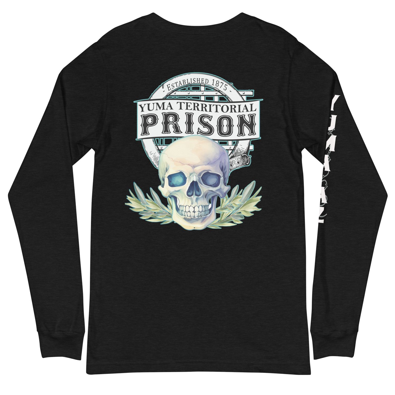 Blue Skull Long Sleeve T-Shirt