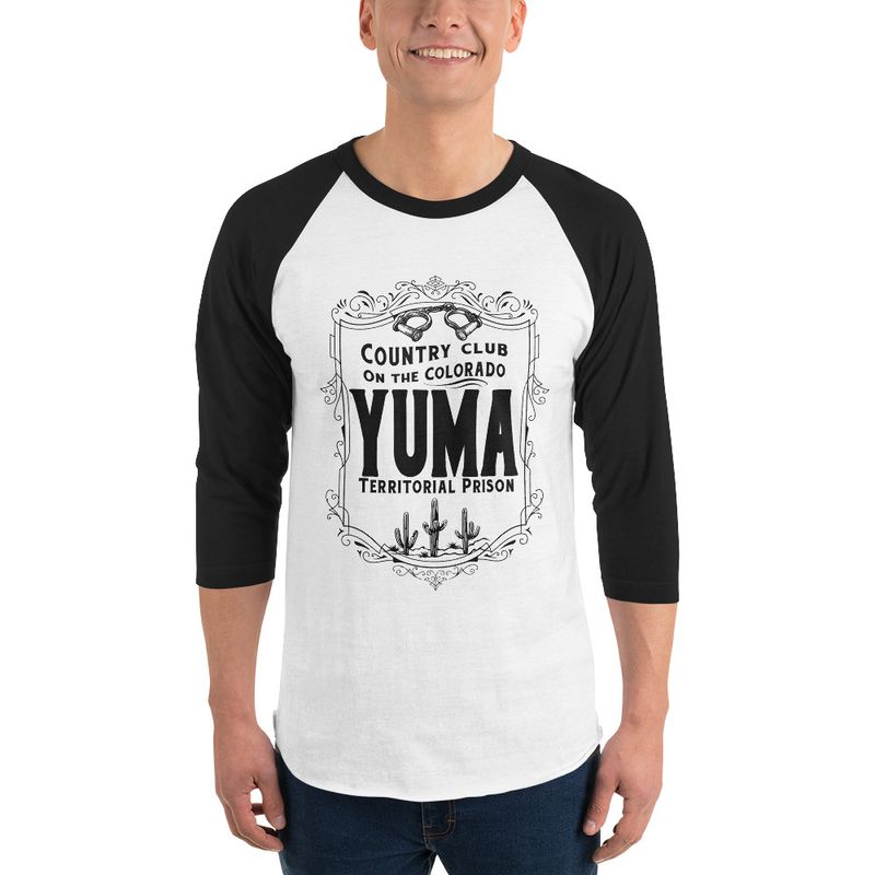 Country Club Prison Unisex 3/4 Sleeve Raglan Shirt (5 Colors)