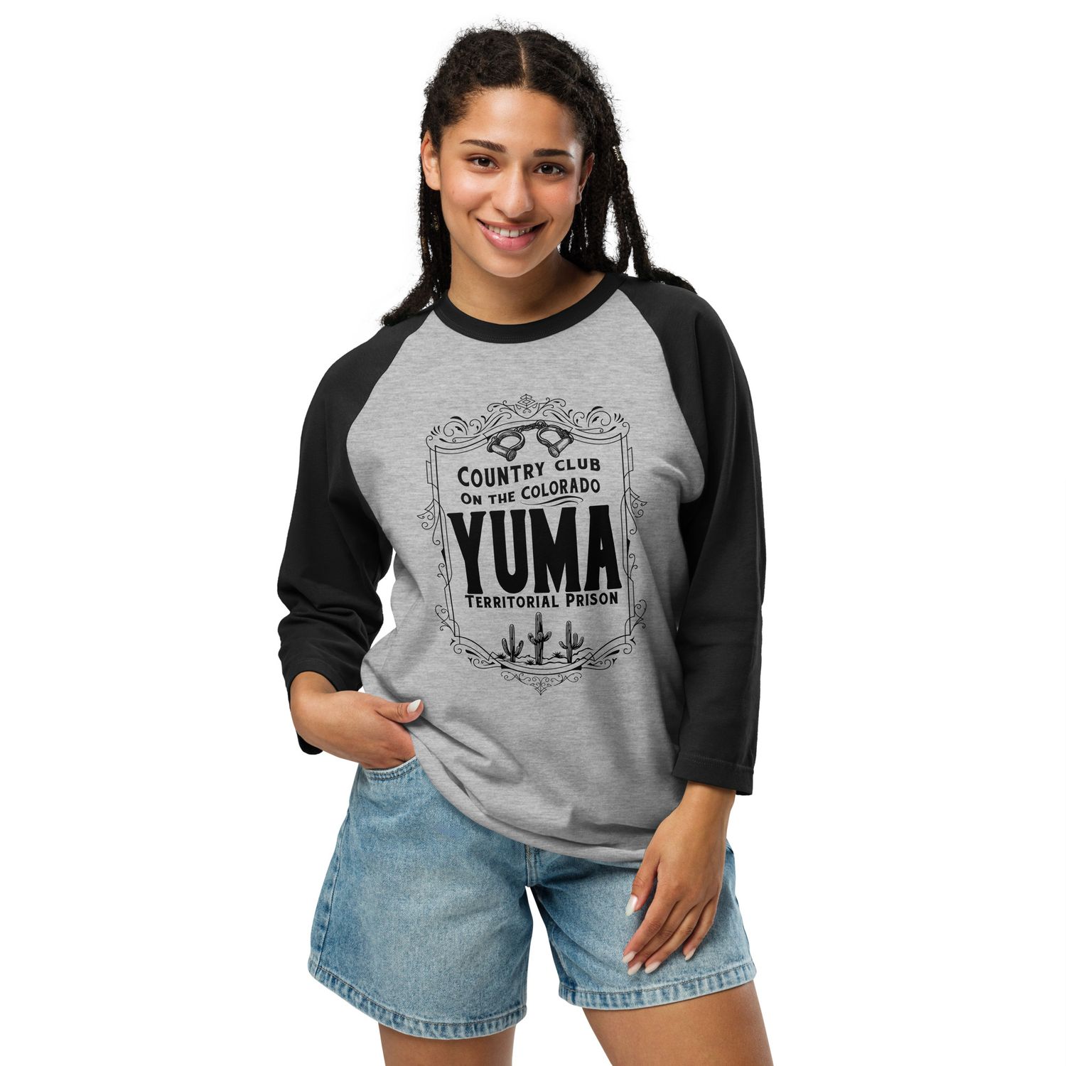 Country Club Prison Unisex 3/4 Sleeve Raglan Shirt (5 Colors)