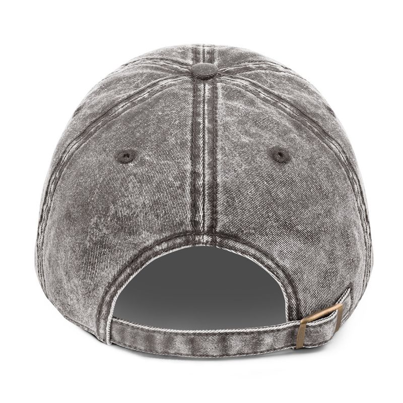 Vintage Cotton  Charcoal Grey Twill Cap