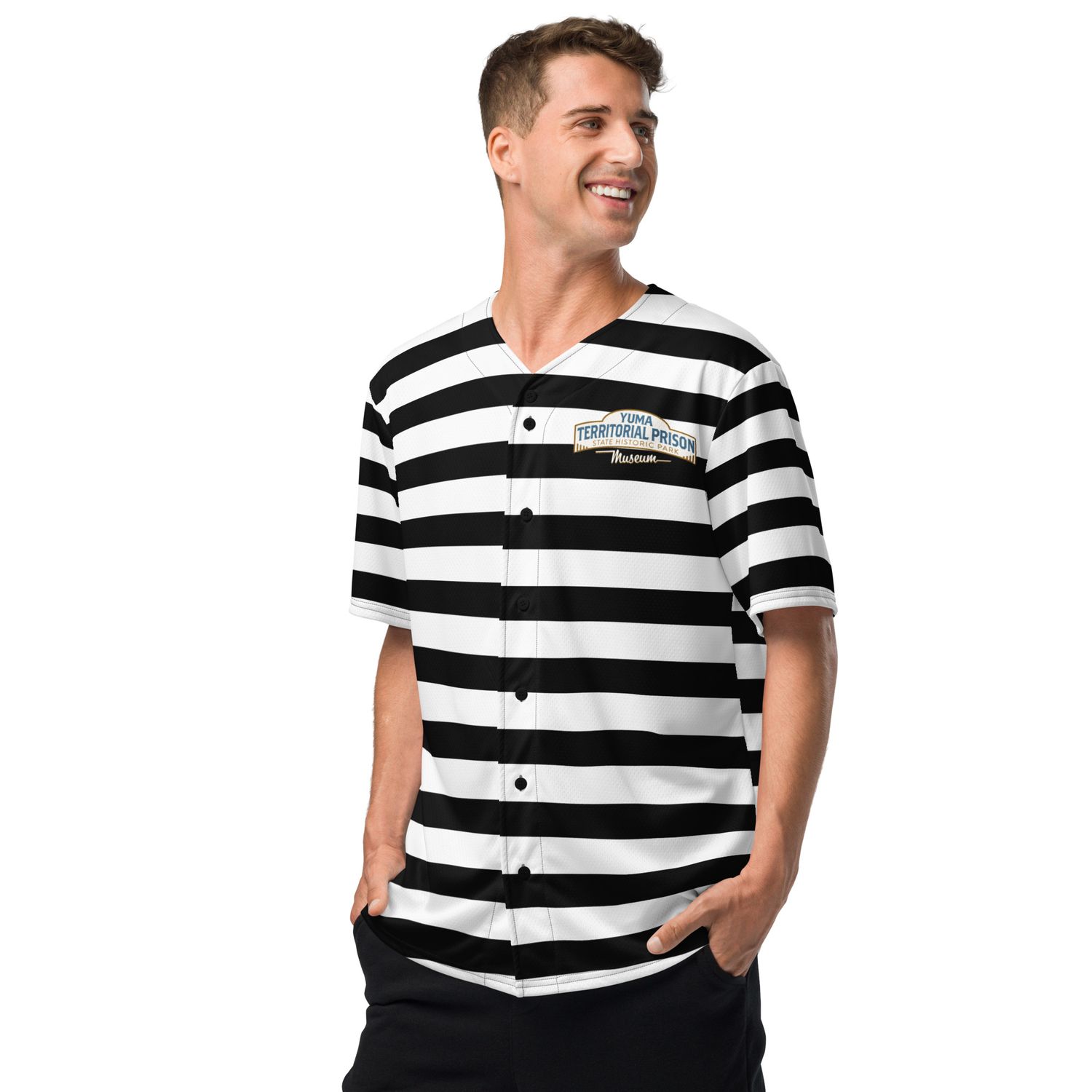 Prison Stripes Baseball Unisex Jersey (Up to 6X)