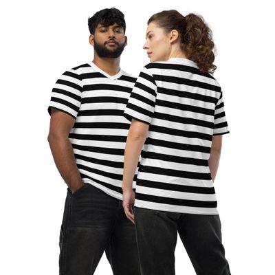 Prison Stripes Unisex Sports Jersey