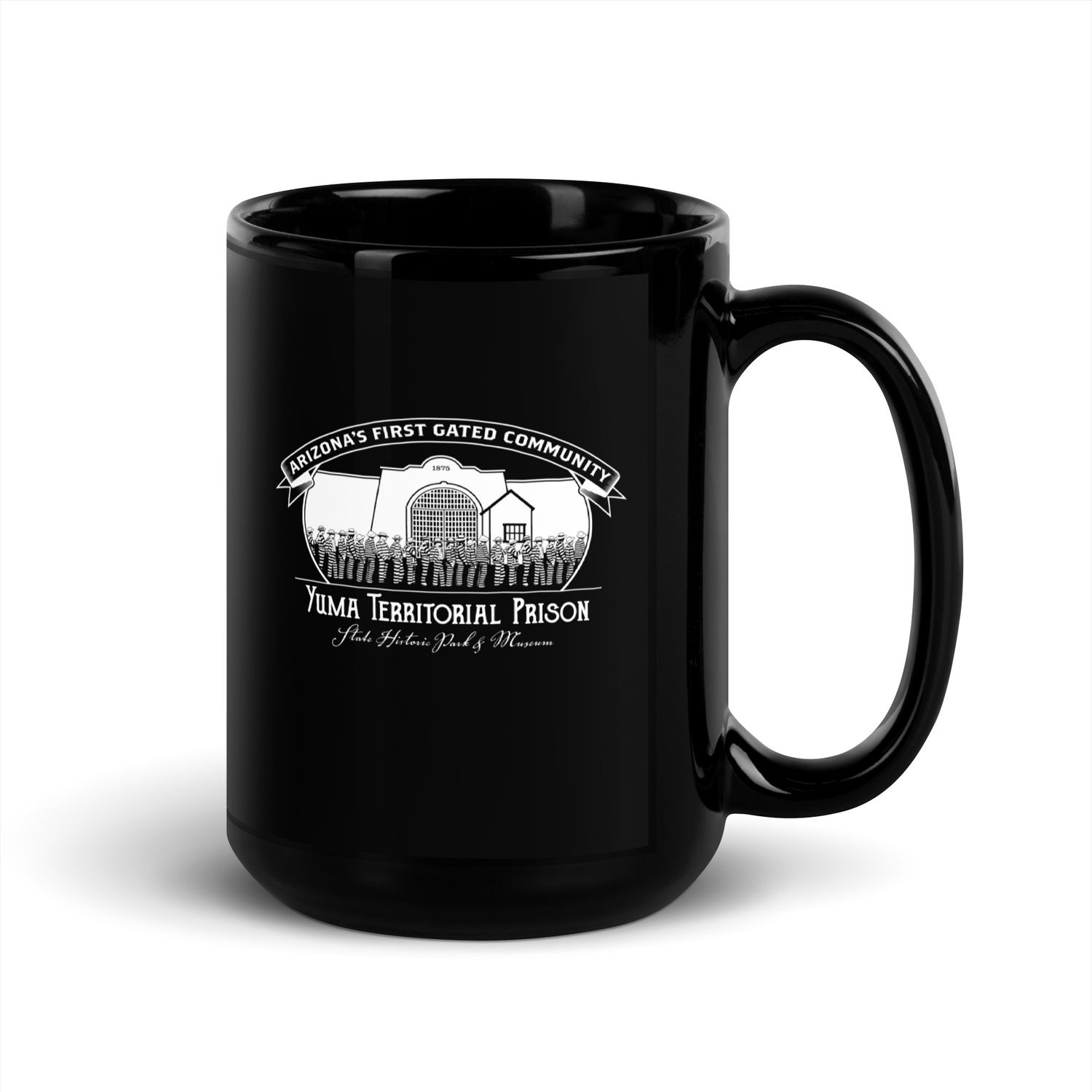 Arizona&#39;s First Gated Community Black Glossy Mug