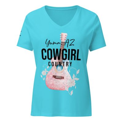 Cowgirl Country Women’s Relaxed V-Neck T-Shirt (3 Colors)