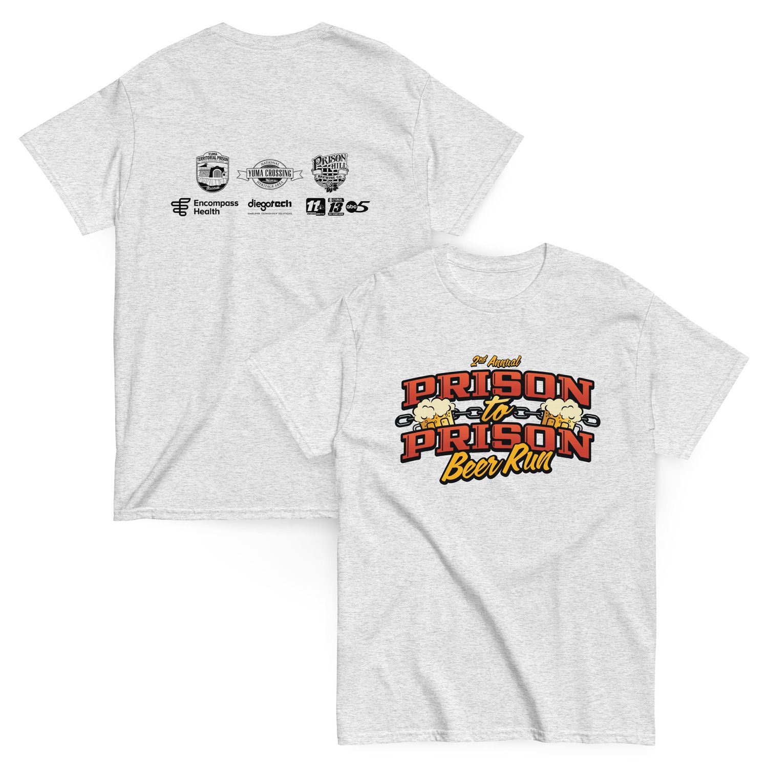 Prison to Prison Beer Run Unisex T-Shirt (2 Colors)