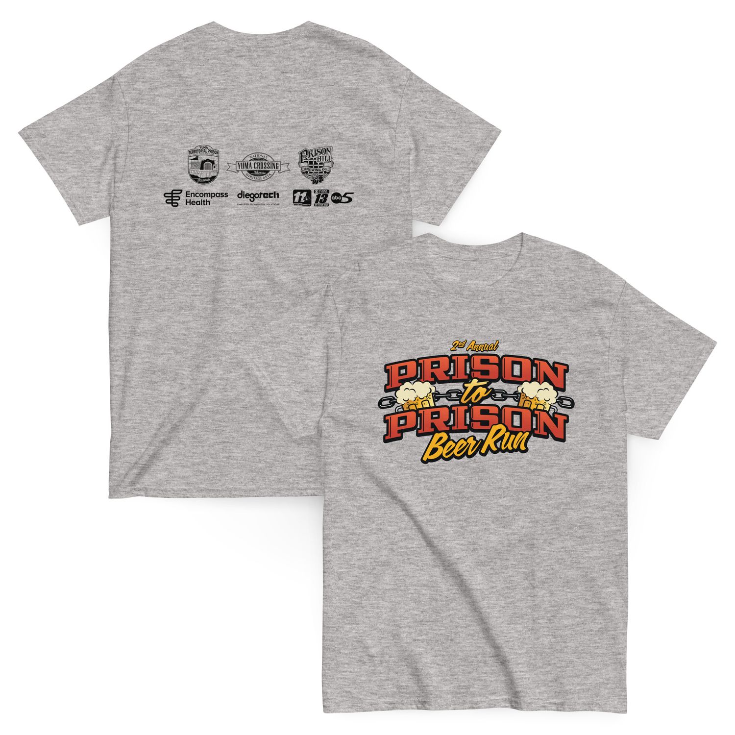 2nd Annual Prison to Prison Beer Run T-Shirt