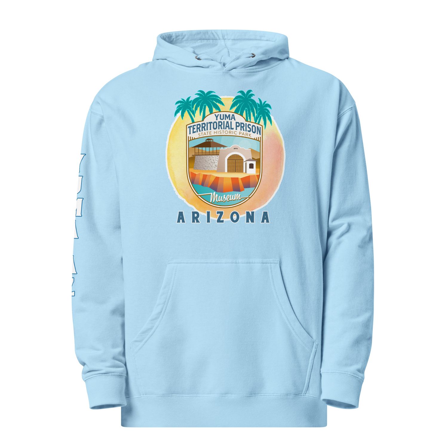 Yuma Prison and Palms Unisex Midweight Hoodie