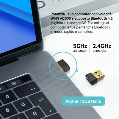 Adattatore Bluetooth 4.2 WiFi USB