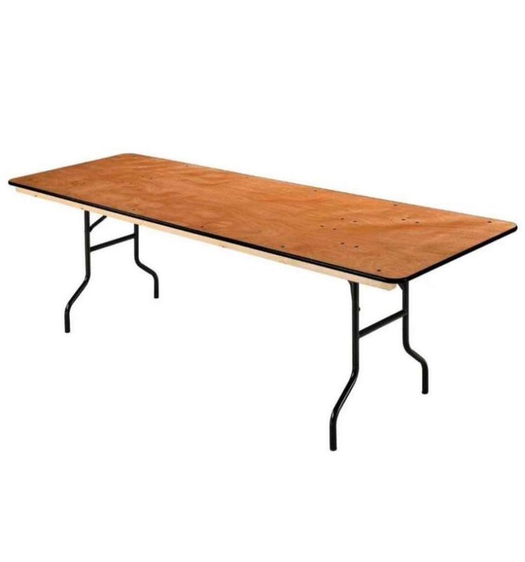 Folding Banquet Catering Table 6ft Plywood