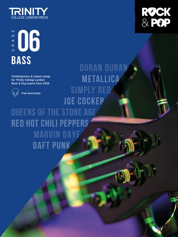 Trinity College London Rock &amp; Pop (from 2018) - Bass: Grade 6