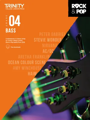 Trinity College London Rock &amp; Pop (from 2018) - Bass: Grade 4