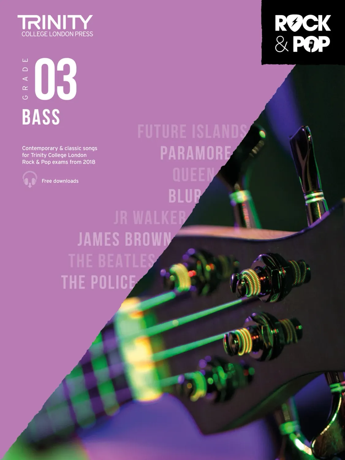 Trinity College London Rock &amp; Pop (from 2018) - Bass: Grade 3