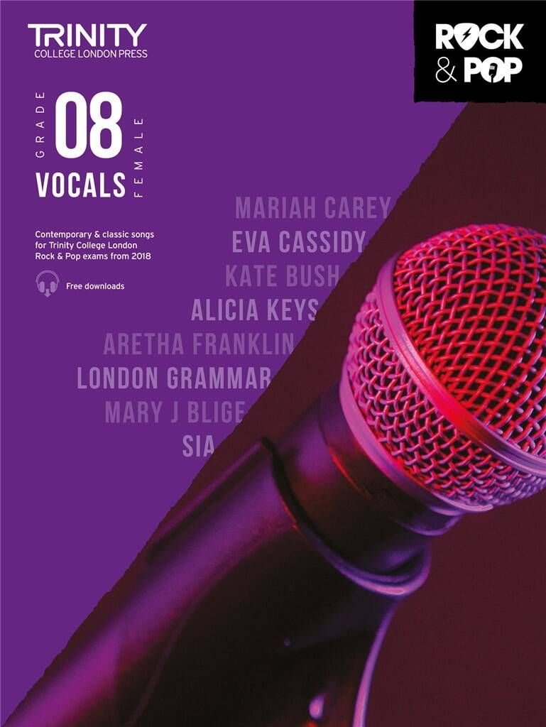 Trinity College London Rock &amp; Pop (from 2018) - Vocals: Grade 8 (Female Voice)