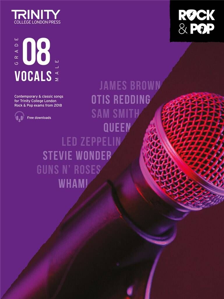 Trinity College London Rock &amp; Pop (from 2018) - Vocals: Grade 8 (Male Voice)