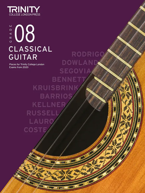 Trinity College London Classical Guitar Exam Pieces from 2020: Grade 8