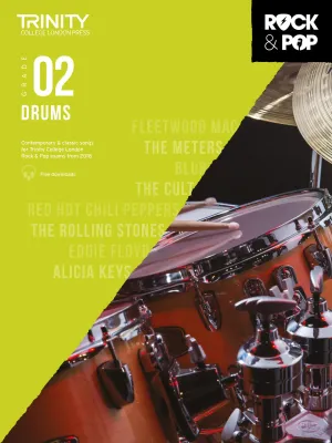 Trinity College London Rock &amp; Pop (from 2018) Drums: Grade 2