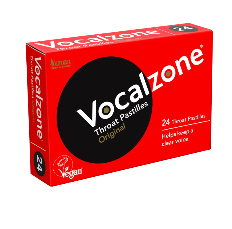 BUNDLE: Vocalzone Throat Pastilles - Original (12 boxes of 24 pastilles)