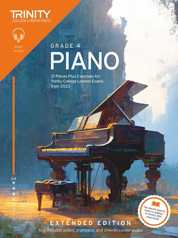 Trinity College London Piano Exam Pieces Plus Exercises from 2023: Grade 4 (Extended Edition)
