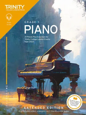 Trinity College London Piano Exam Pieces Plus Exercises from 2023: Grade 1 (Extended Edition)
