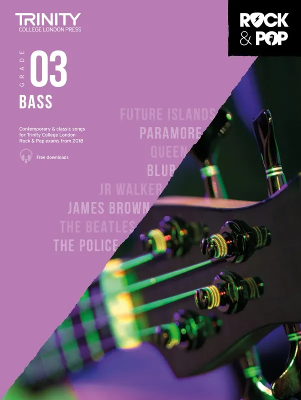 Trinity College London Rock &amp; Pop (from 2018) - Bass: Grade 3