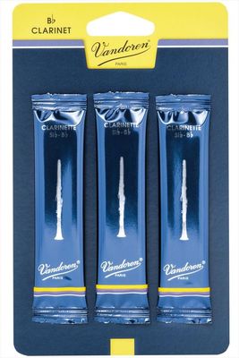 Vandoren Traditional Bb Clarinet Reed (Card of 3)