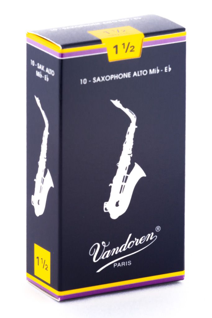 Vandoren Traditional Eb Alto Saxophone Reed (Box of 10)