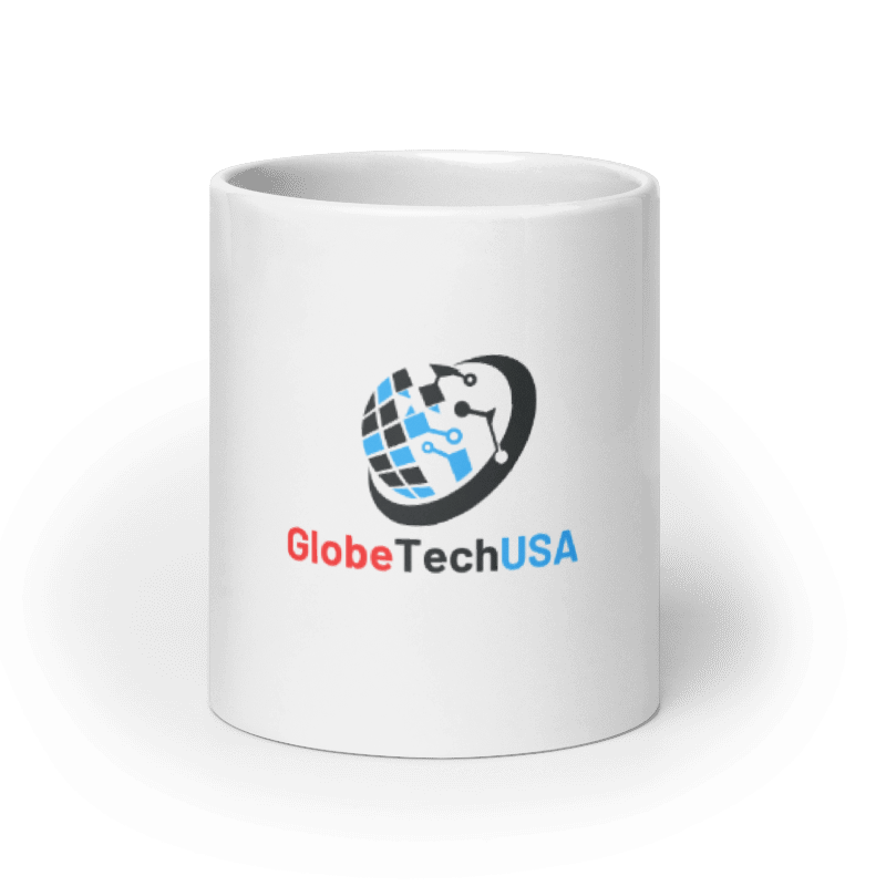 White glossy mug