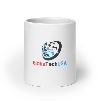 White glossy mug