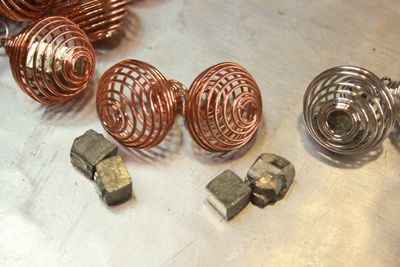 Caged Pyrite