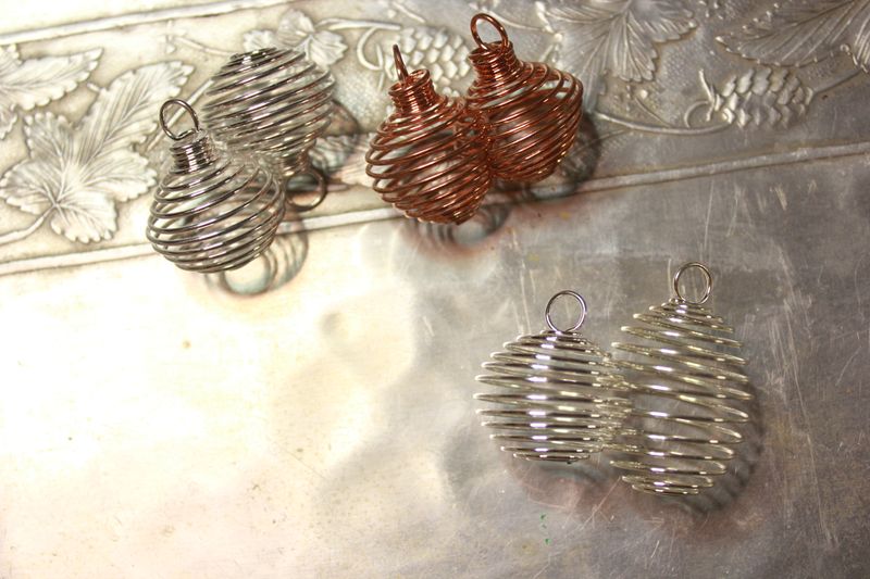 Caged Crystals in Silver